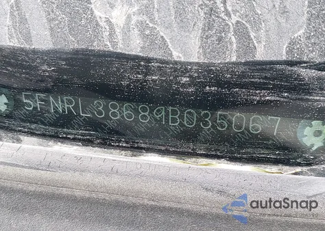 2009 Honda Odyssey Ex-L из США, поврежденный, VIN 5FNRL38689B035067